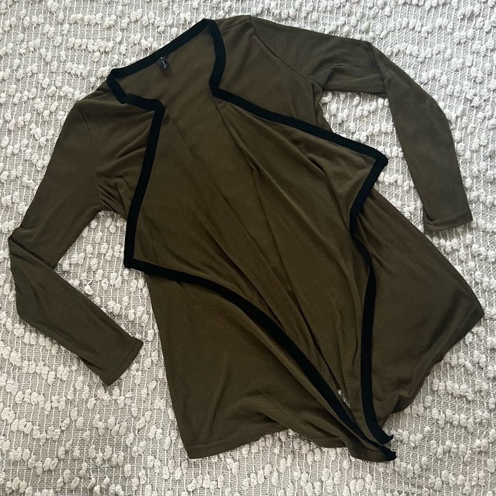 Lightweight Olive Green Cardigan